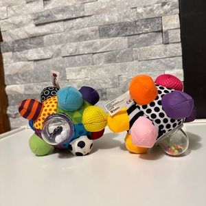 Two—Sassy Bumpy Ball Developmental Baby Toy Inspires Motor Skills